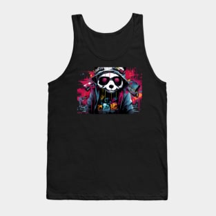 Cyberpunk Panda Tank Top